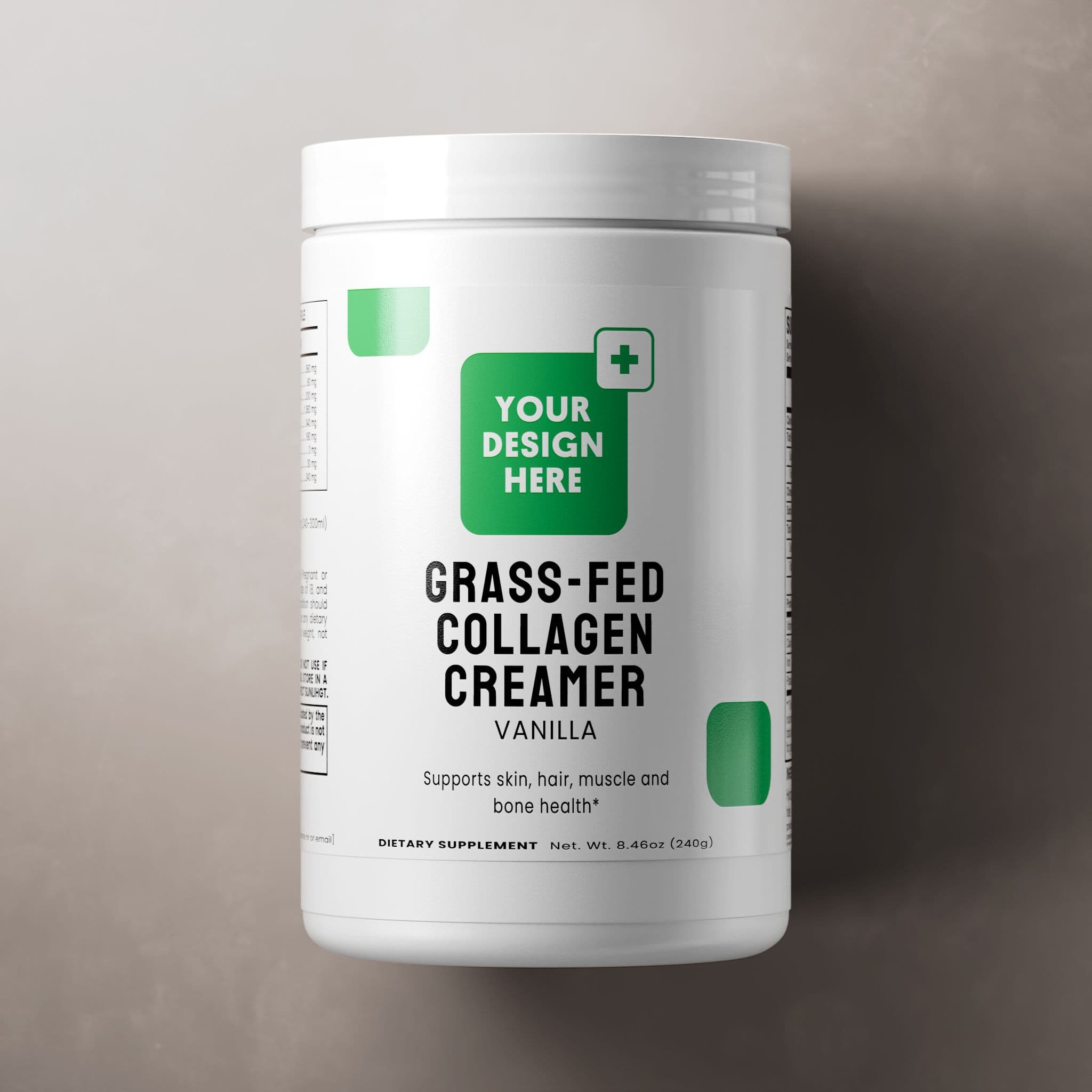 Grass-Fed Collagen Creamer (Vanilla), powder format