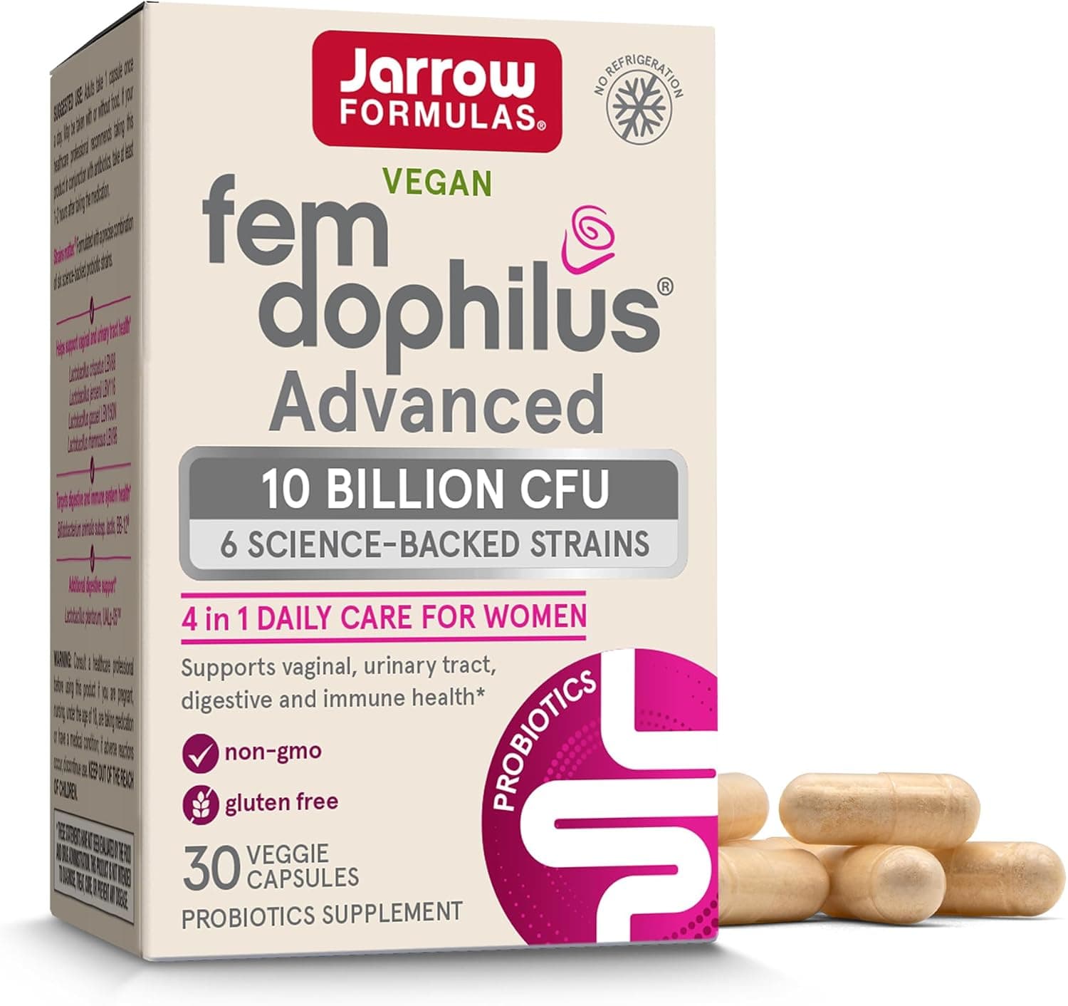 Jarrow Formulas Fem Dophilus, front of pack