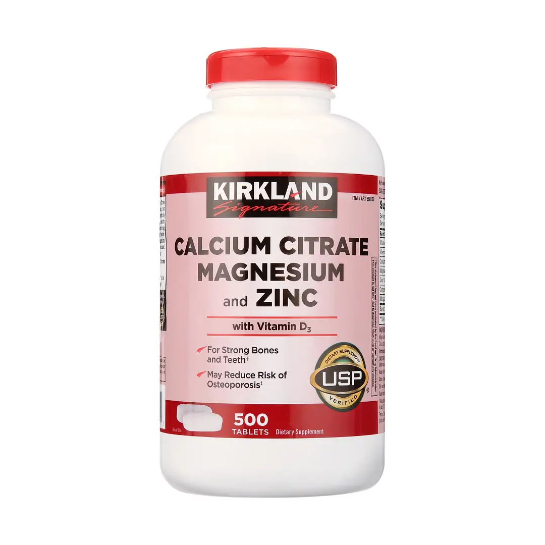 Kirkland Signature Calcium Citrate Magnesium Zinc with D3