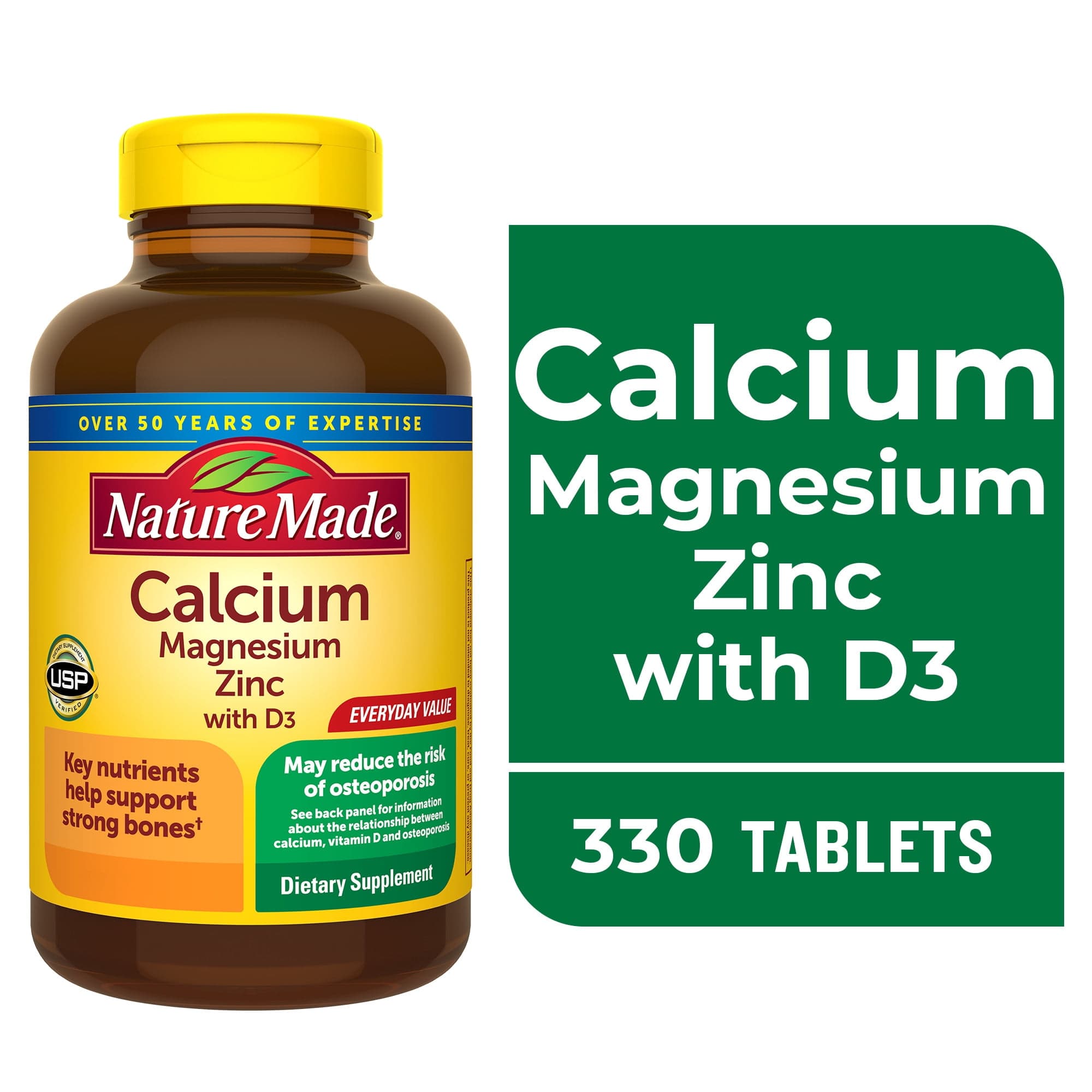 Nature Made Calcium Magnesium Zinc with D3