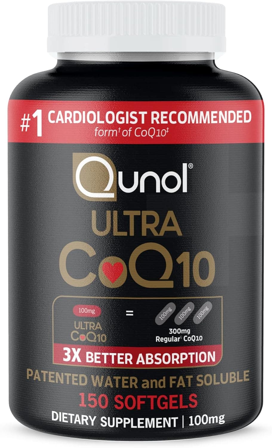 Qunol Ultra CoQ10 100mg, front of pack